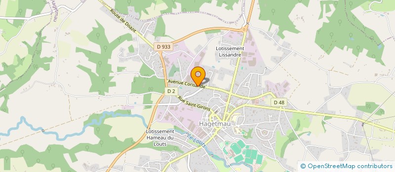 localisation de l'entreprise SCI EFGE  HAGETMAU