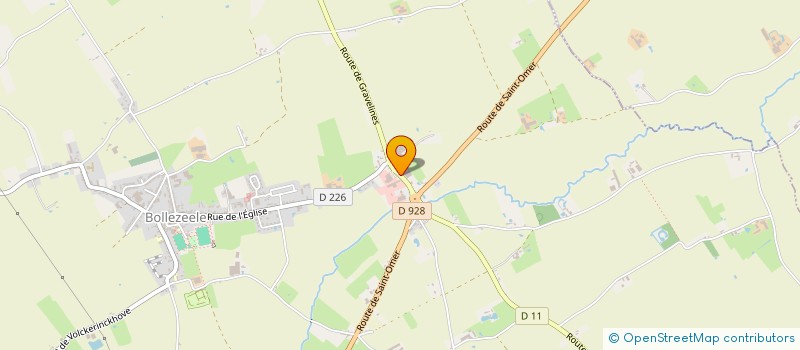 localisation de l'entreprise SCI EFH  BOLLEZEELE