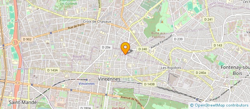 localisation de l'entreprise SCI EFI à MONTREUIL