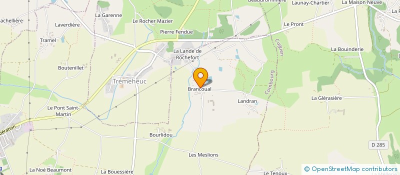 localisation de l'entreprise SCI EFKA  COMBOURG