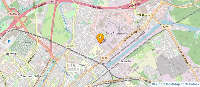 localisation de l'entreprise SCI EFL  ILLZACH