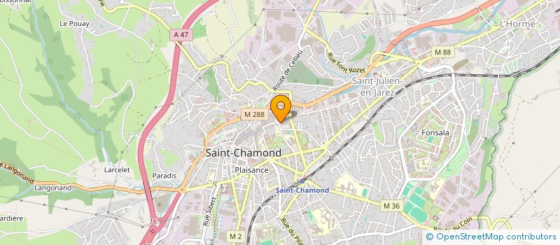 localisation de l'entreprise SCI EFL  SAINT-CHAMOND