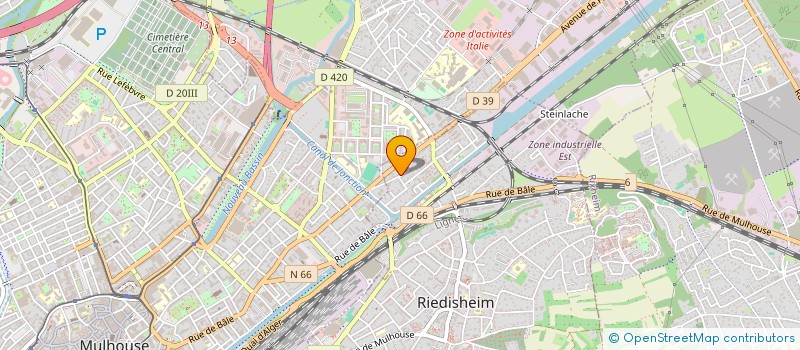 localisation de l'entreprise SCI EFM  RIEDISHEIM