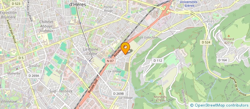 localisation de l'entreprise SCI EFNP  SAINT-MARTIN-D'HERES