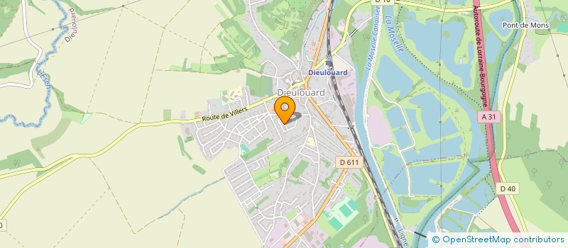 localisation de l'entreprise SCI EFPO  DIEULOUARD