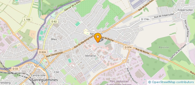 localisation de l'entreprise SCI EG à SARREGUEMINES
