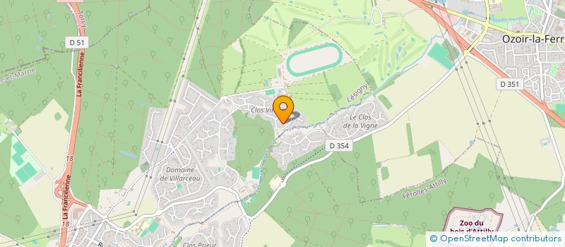 localisation de l'entreprise SCI EGA  LESIGNY