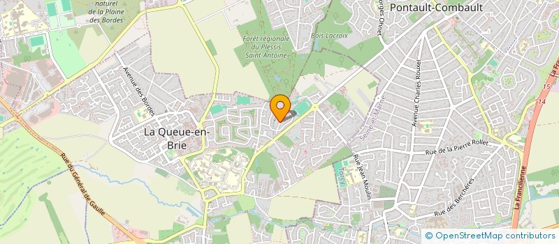 localisation de l'entreprise SCI EGAL  LA QUEUE-EN-BRIE