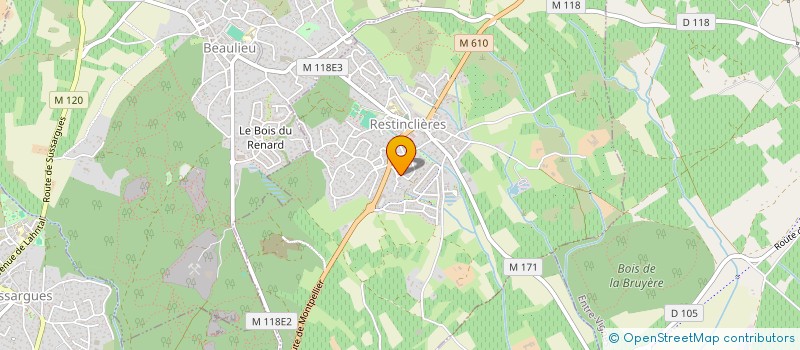 localisation de l'entreprise SCI EGB IMMOBILIER  RESTINCLIERES