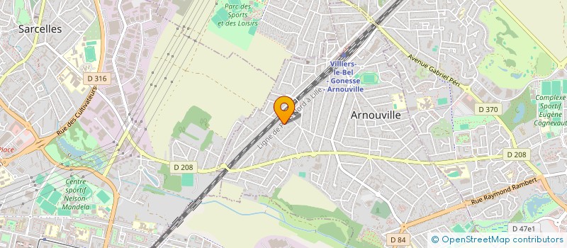 localisation de l'entreprise SCI EGC  ARNOUVILLE