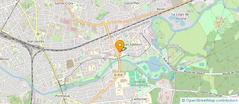 localisation de l'entreprise SCI EGE  LE MANS