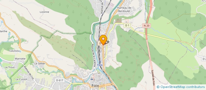 localisation de l'entreprise SCI EGE INVESTISSEMENT à FOIX