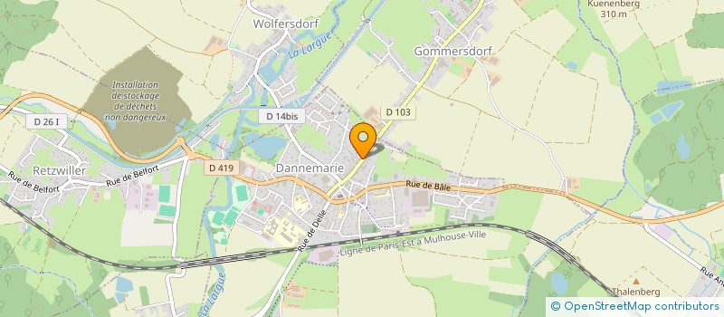 localisation de l'entreprise SCI EGE SEVEN  DANNEMARIE