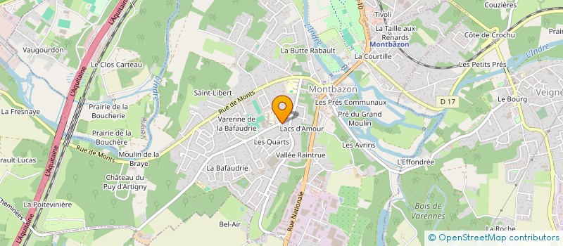 localisation de l'entreprise SCI EGEL  MONTBAZON