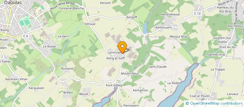 localisation de l'entreprise SCI EGEO IMMO  PLOUGASTEL-DAOULAS