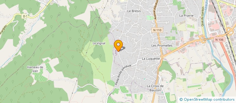 localisation de l'entreprise SCI EGER CLAVEL  ALES