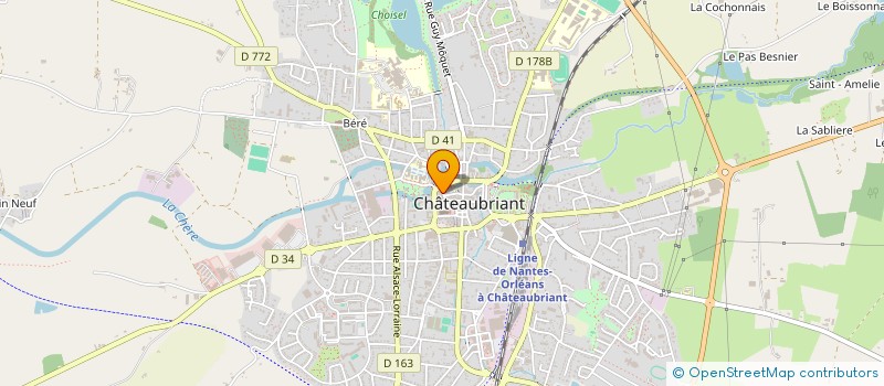 localisation de l'entreprise SCI EGIL  CHATEAUBRIANT