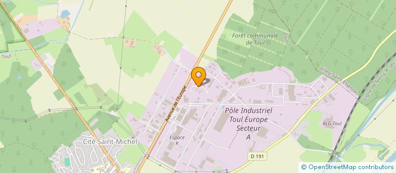 localisation de l'entreprise SCI EGIN  TOUL