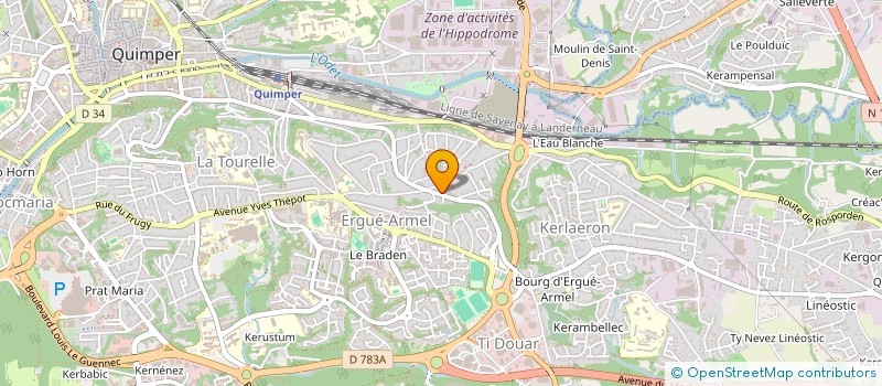 localisation de l'entreprise SCI EGIORT à QUIMPER