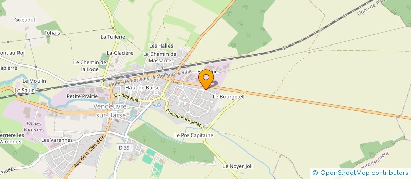 localisation de l'entreprise SCI EGK  VENDEUVRE-SUR-BARSE