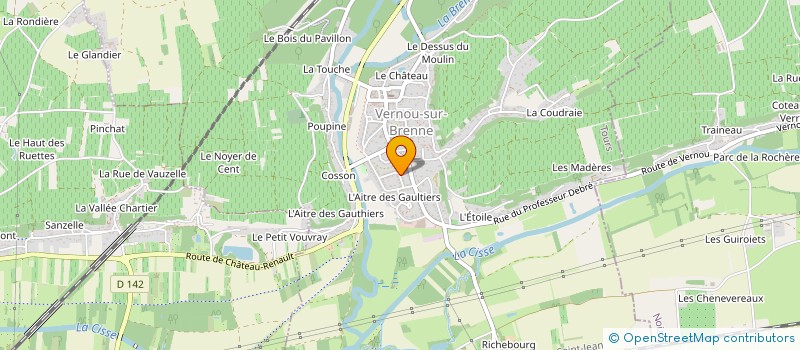 localisation de l'entreprise SCI EGL 17 à VERNOU-SUR-BRENNE