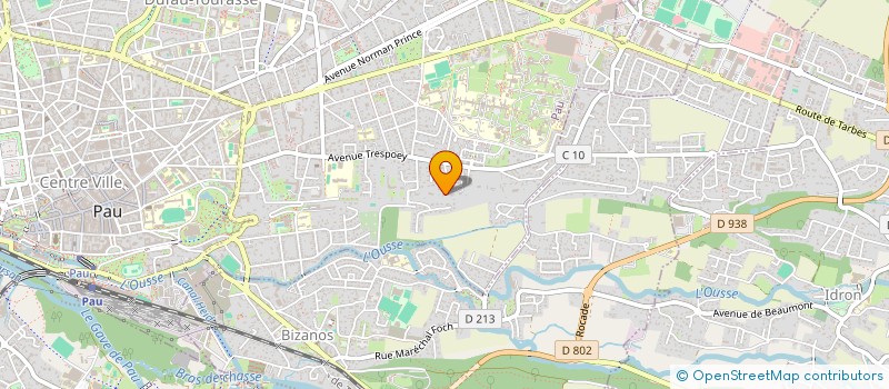 localisation de l'entreprise SCI EGL IMMO à PAU