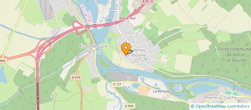 localisation de l'entreprise SCI EGLANTINE  CHAUDENEY-SUR-MOSELLE