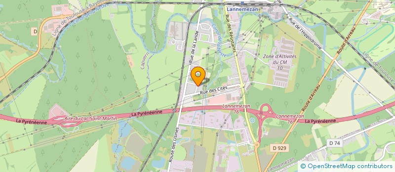 localisation de l'entreprise SCI EGLANTINE  LANNEMEZAN