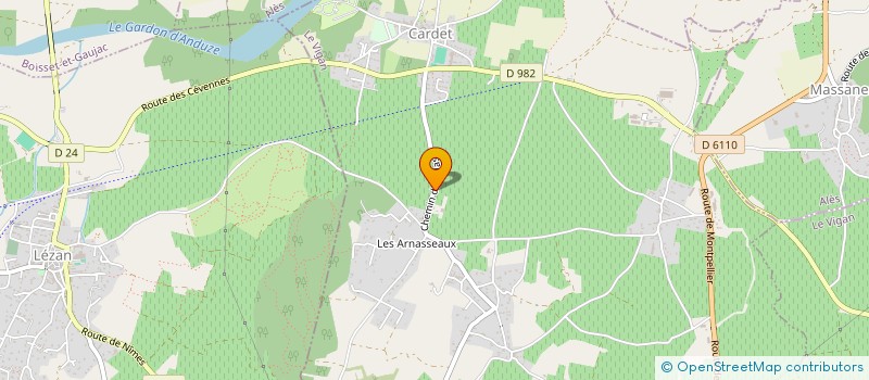 localisation de l'entreprise SCI EGLANTINE  CARDET