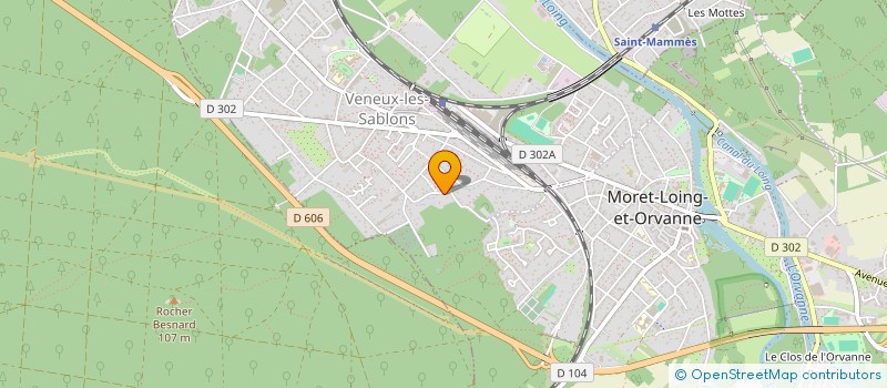 localisation de l'entreprise SCI EGLANTINE  MORET-LOING-ET-ORVANNE