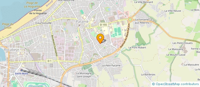 localisation de l'entreprise SCI EGLANTINE ET PASTRAGE  SAINT-MALO