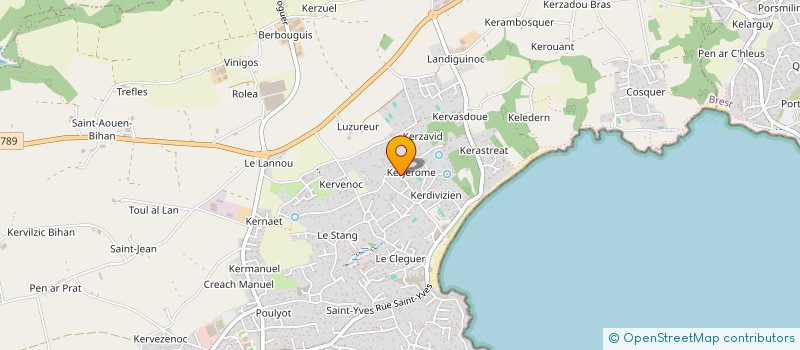 localisation de l'entreprise SCI EGLANTINES  PLOUGONVELIN