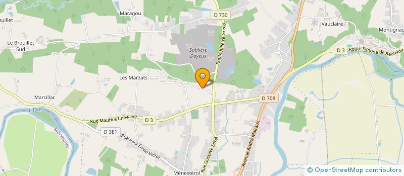 localisation de l'entreprise SCI EGLISE ROMANE  MONTPON-MENESTEROL