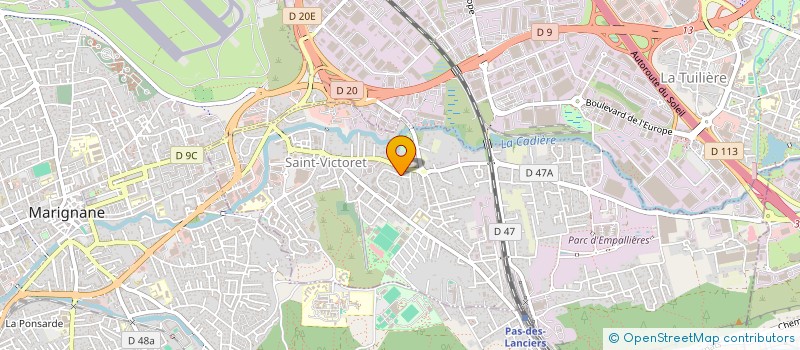 localisation de l'entreprise SCI EGLY  SAINT-VICTORET