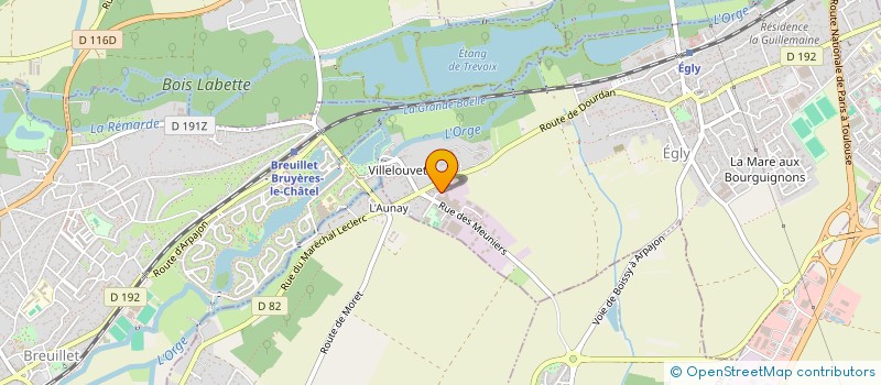 localisation de l'entreprise SCI EGLY BOISSY  EGLY