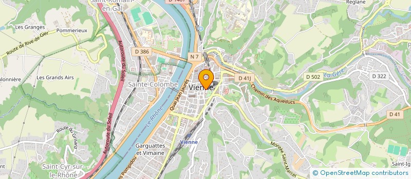 localisation de l'entreprise SCI EGOINE  VIENNE