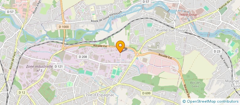 localisation de l'entreprise SCI EGOINE  L'ISLE-D'ESPAGNAC