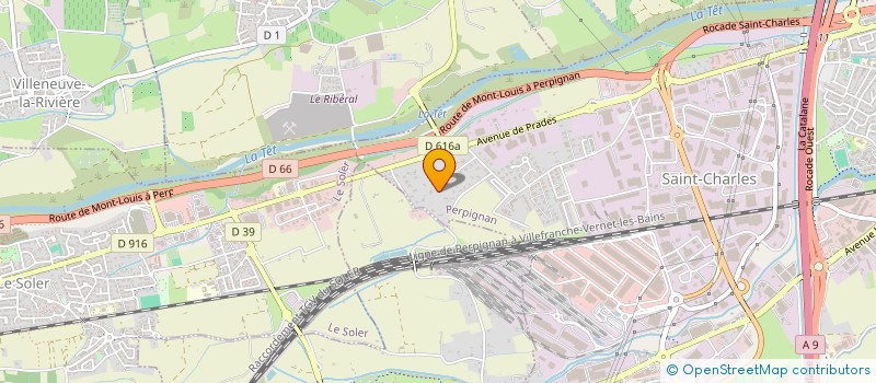 localisation de l'entreprise SCI EGREGORE à PERPIGNAN