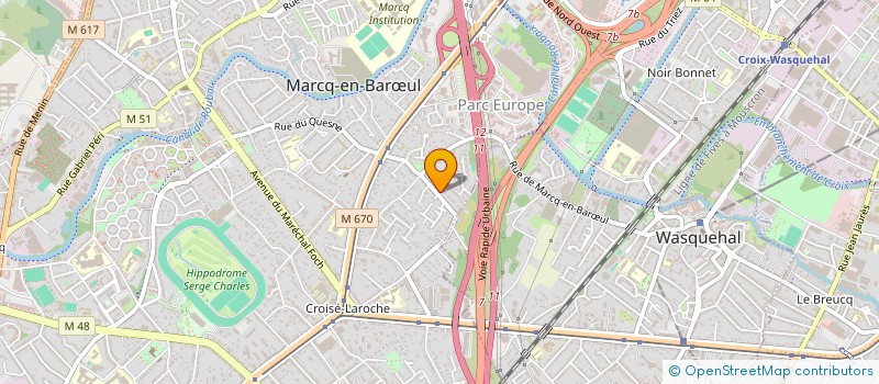 localisation de l'entreprise SCI EGSOR à MARCQ-EN-BARŒUL