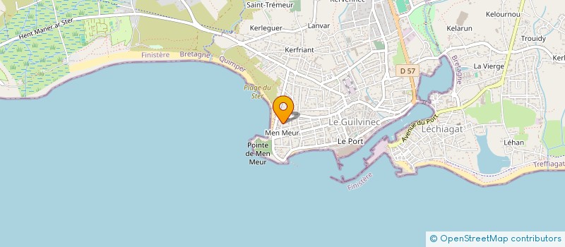 localisation de l'entreprise SCI EGV  GUILVINEC