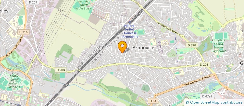 localisation de l'entreprise SCI EHA  ARNOUVILLE