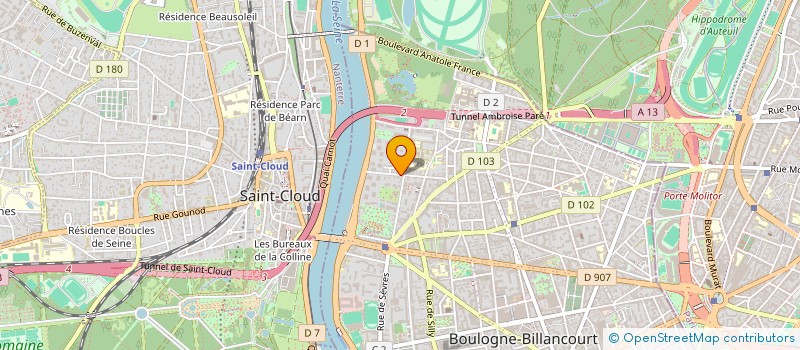 localisation de l'entreprise SCI EHAN C'HOUECK à BOULOGNE-BILLANCOURT