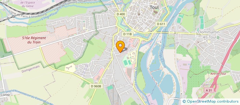 localisation de l'entreprise SCI EHLIINGER SPECTE  TOUL