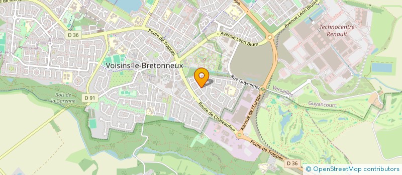 localisation de l'entreprise SCI EHM GESTIMMO  VOISINS-LE-BRETONNEUX