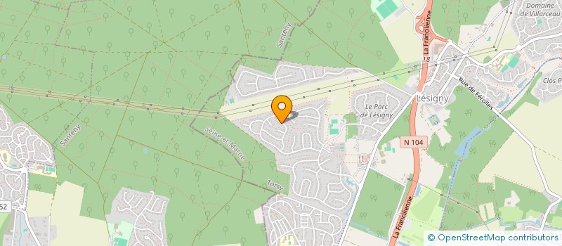 localisation de l'entreprise SCI EHPL  LESIGNY