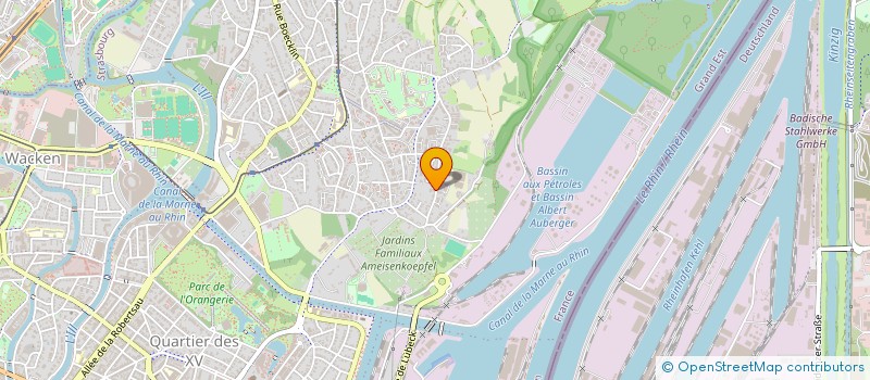 localisation de l'entreprise SCI EHREL  STRASBOURG