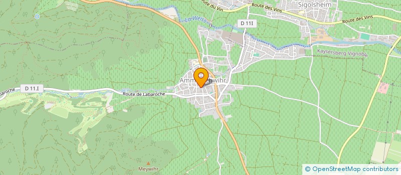 localisation de l'entreprise SCI EHRHART  AMMERSCHWIHR