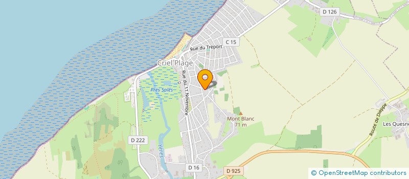 localisation de l'entreprise SCI EIFFEL  CRIEL-SUR-MER