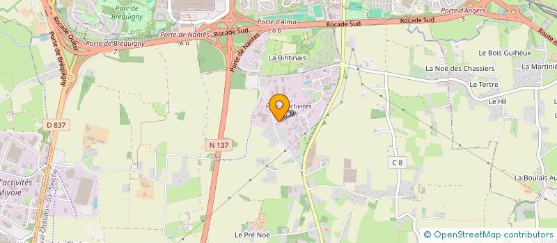 localisation de l'entreprise SCI EIFFEL 35  NOYAL-CHATILLON-SUR-SEICHE