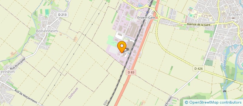 localisation de l'entreprise SCI EIFFEL  ERSTEIN
